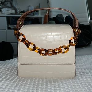 JW PEI mini white and brown bag